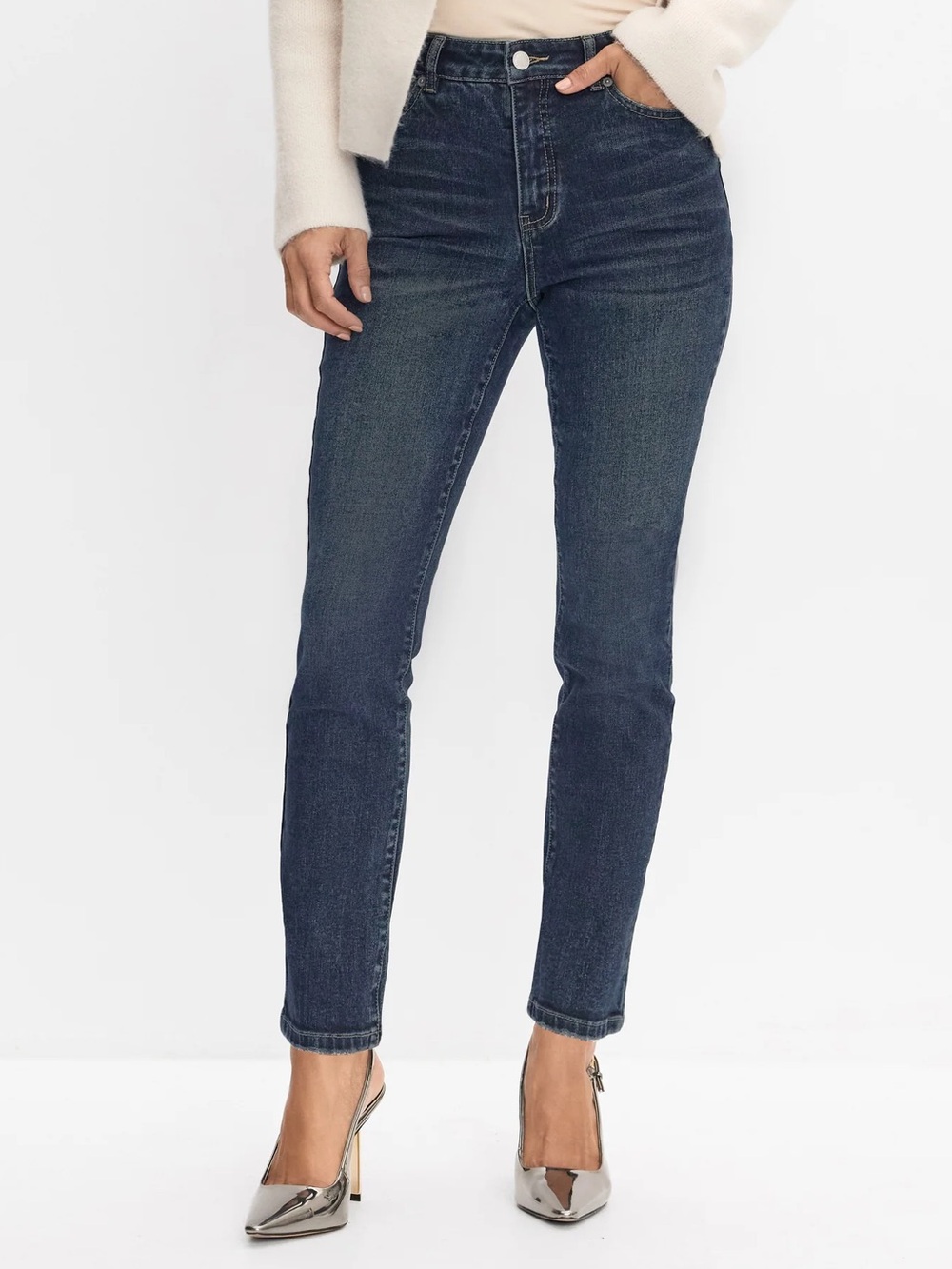 NWT Melanie Lyne Slim-Leg Jeans - 4